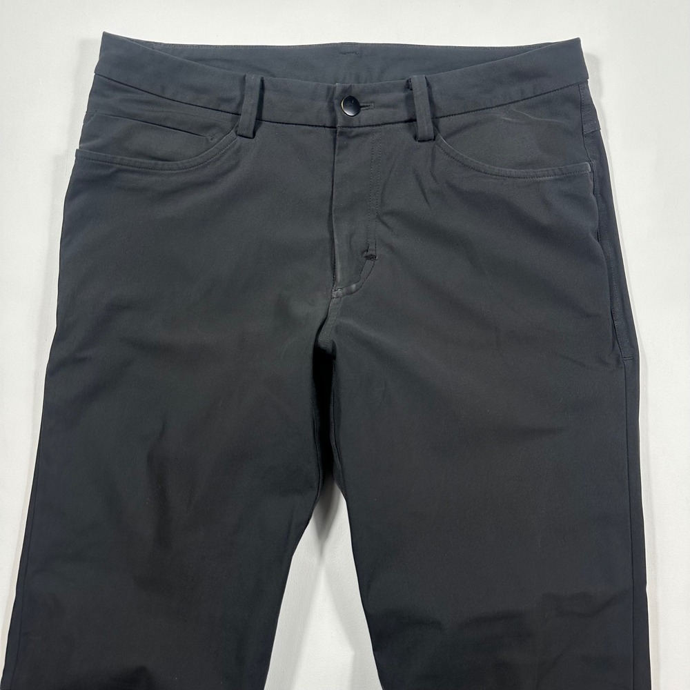 Lululemon ABC Pant Slim Mens 30x32 Warpstreme Performance Trousers Black A60416